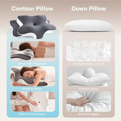 Ergonomic Cervical Memory Foam Pillow