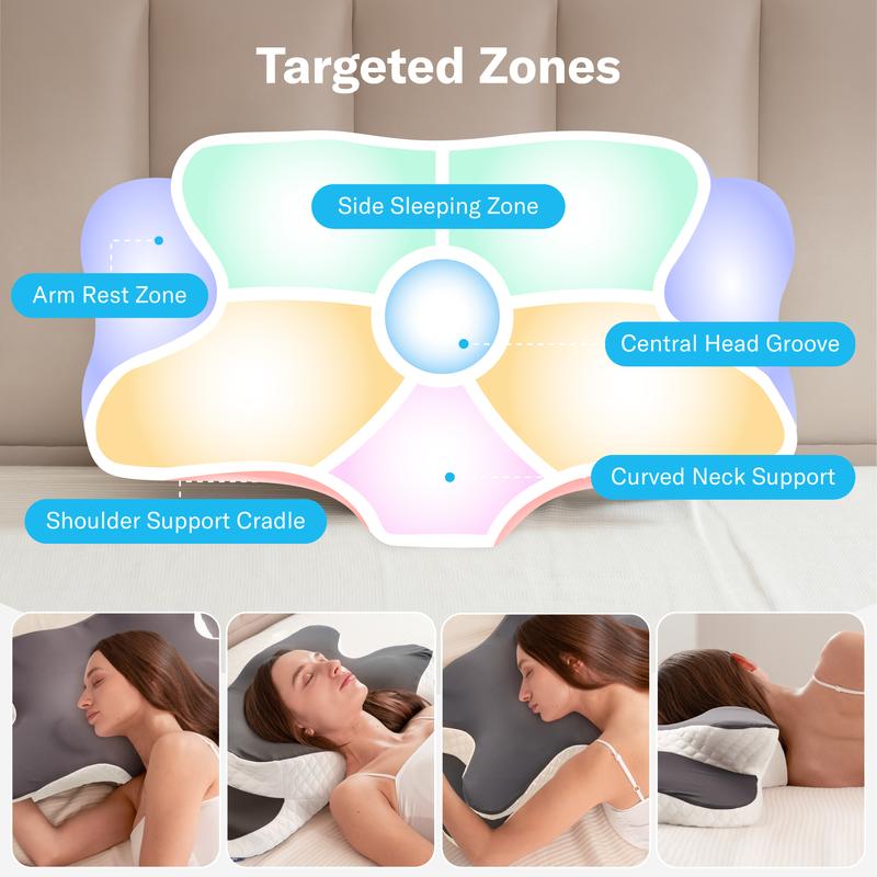 Ergonomic Cervical Memory Foam Pillow